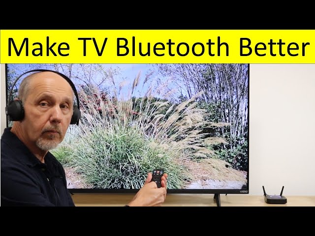 Bluetooth Wireless Headphone Setup for Any TV,  No Dropouts  -  No Lip-Sync Delay class=