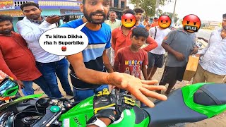 Angry Villagers ne Roka Meri Superbike ko aur kiya Bawal|Villgers vs Superbiker|Z900 Rider