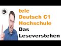 telc Deutsch C1 Hochschule- Das Leseverstehen und Sprachbausteine