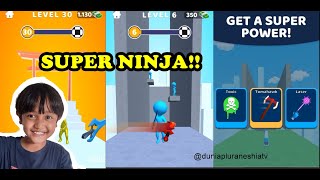 GAME  MAIN PEDANG! PELARI NINJA 3D, BOLEH JUGA!! - Dunia Pluraneshia TV screenshot 3