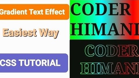 Gradient text effect. #html #coding #webdesign #css #javascript #tutorial #video #python
