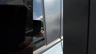 3 of 3 - Outside After Curing - Honda Civic Front Door Window Tinting