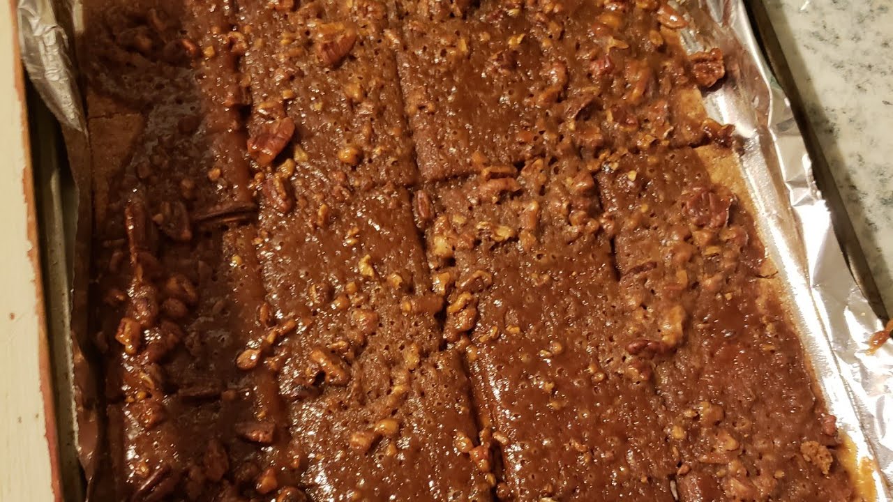 Graham cracker pecan brittle YouTube