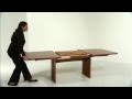 Danish living contemporary extendable dining table product demonstration from wharfside