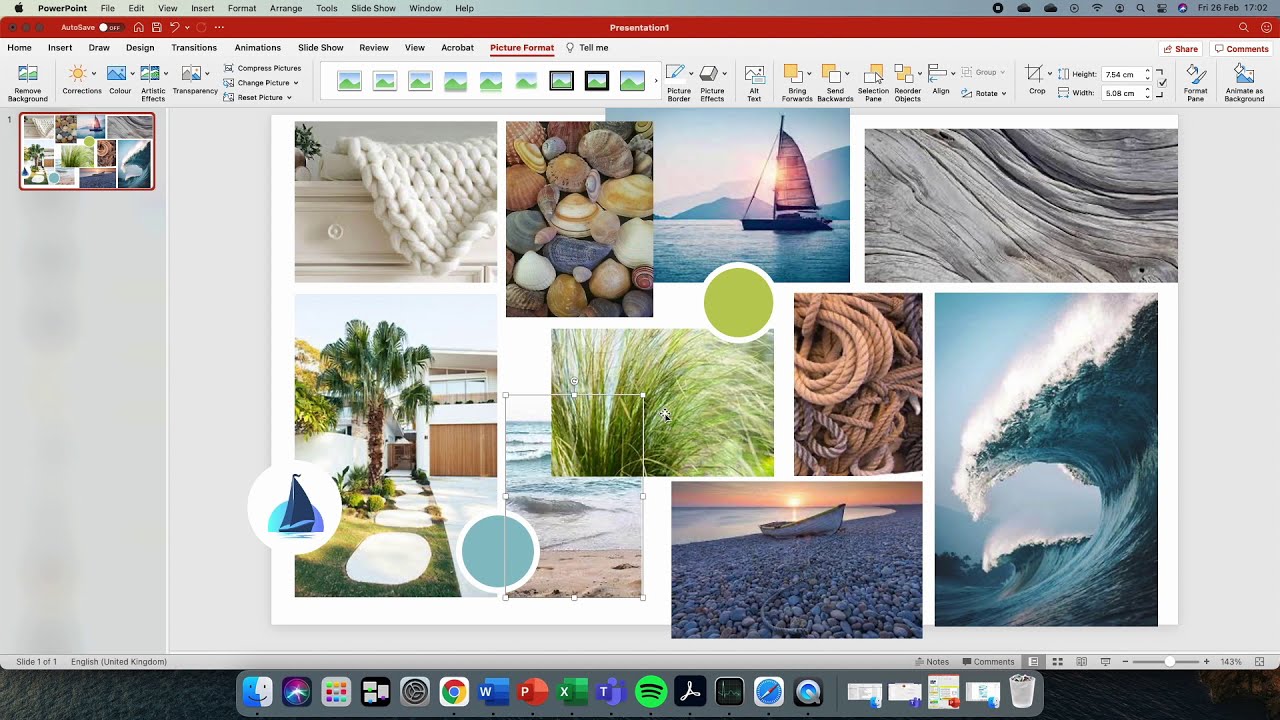 Powerpoint Mood Board Template