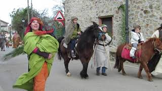 CABALGATA de LOS REYES MAGOS por las calles de SEÑA - LIMPIAS ( CANTABRIA ) ESPAÑA . 06 01 2014 .