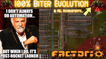 Factorio ALL ACHIEVEMENTS but I started with 100% Biter Evolution... #1 // NEW BEGINNINGS