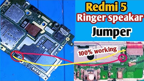 Redmi 5 ringer/speakar jumper | Redmi 5 speakar not working