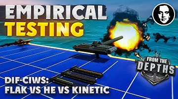 APS DIF-CIWS: FLAK vs HE vs Kinetic, Which is best? - From the Depths Empirical Testing