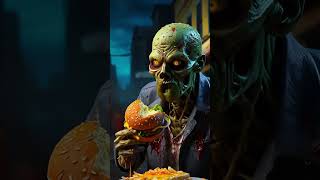 Zombie Eating Burger..