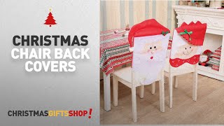 Christmas Chair Back Covers Ideas: Santa Chair Covers, Set of 2 Mr. and Mrs. Santa Clause Chair Back