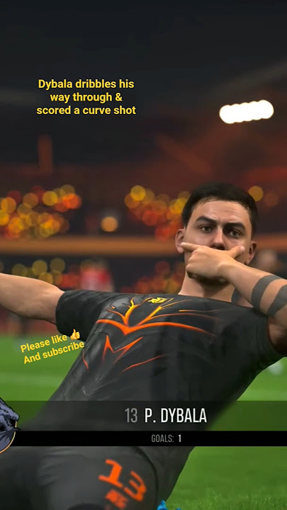 Dybala dribbles his way through & scored a curve shot #ufl #football #dybala #ronaldo #goals #fifa
