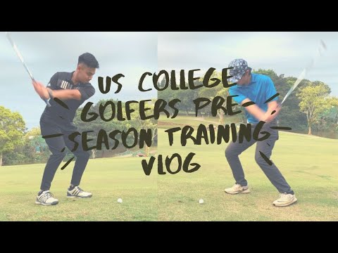 彭于晏原來這麼會打高爾夫😛 ⋯美國大學高爾夫校隊球員賽季前練球日常| US college golfer pre-season training vlog! Golf with Eddie P