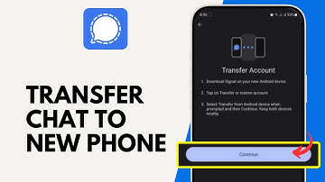 How to Transfer Signal Chat From Old to New Phone