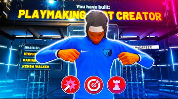 THE BEST PLAYMAKING SHOTCREATOR BUILD ON NBA 2K22!! BEST PLAYSHOT BUILD GREENS 100% in NBA 2K22!