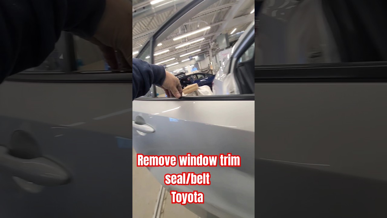 how to replace window trim seal/belt Toyota Corolla. watch &learn tutorial tips. Car/Auto body