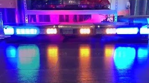 Code 3 RX2700 CAL-Spec Lightbar Demo, Rear