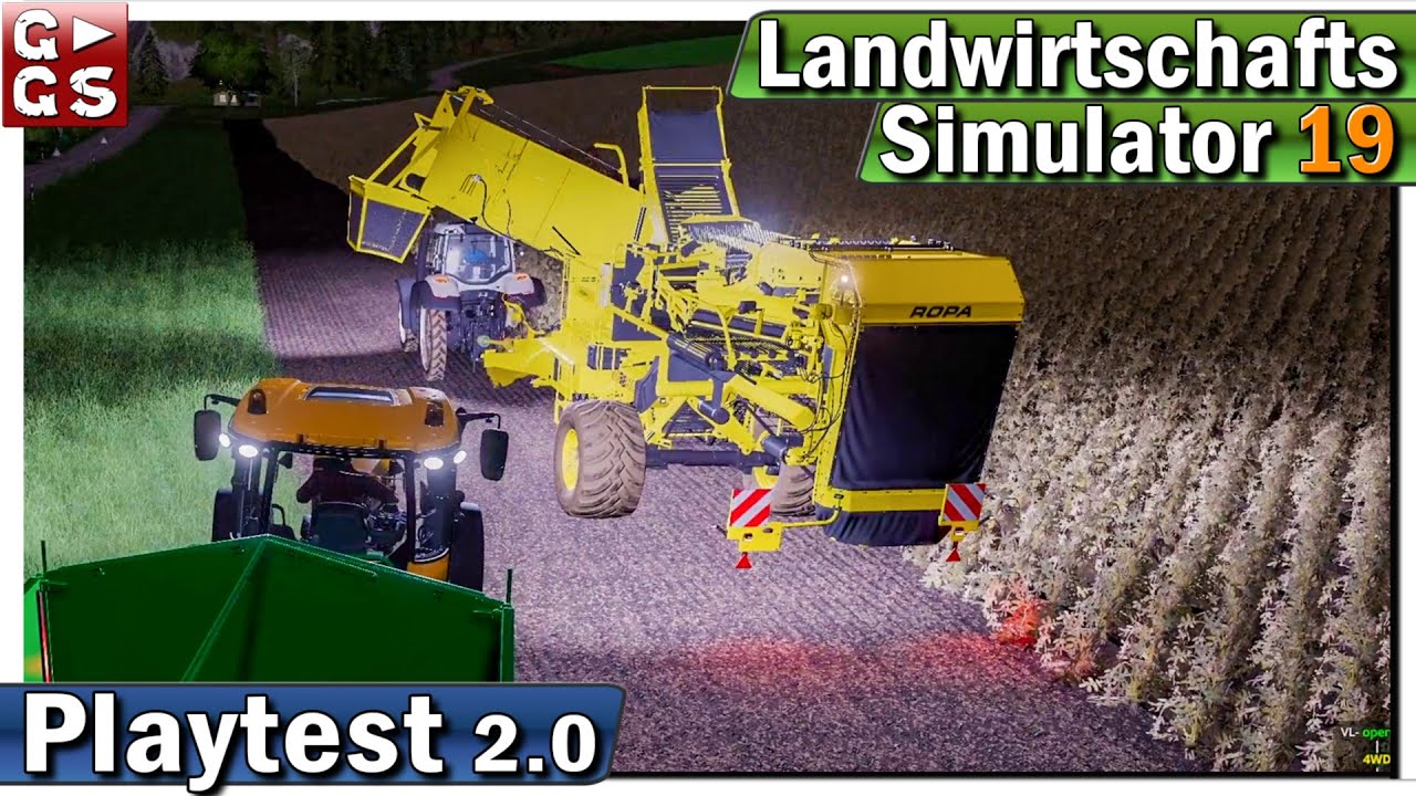 LS19 🚜 Kartoffeln im DOPPELPACK S8E54 Landwirtschafts Simulator PLAYTEST gaming logo