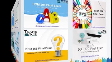 University of Phoenix Final Exam Answers | Transwebetutors