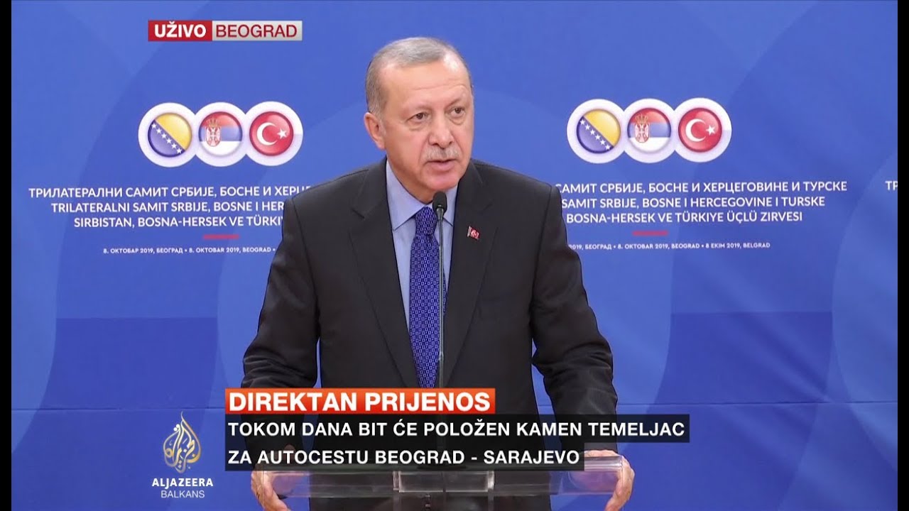 أردوغان: آمل أن تكون هذه الزيارة فرصة لتحسين العلاقات بين البوسنة والهرسك وصربيا