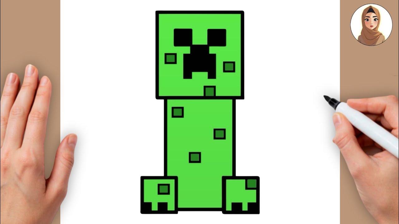 How to Draw Minecraft Creeper Easy