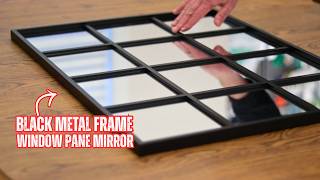 Details Decorative Black Window Pane Mirror (Mysunoria) Guide