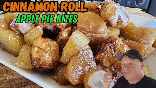 🍎🥮 Cinnamon Roll Apple Pie Bites on the Blackstone Griddle! 🍎🥮