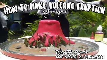 Volcano eruption on experiment 7C |group 1 SMPN 22 Surabaya
