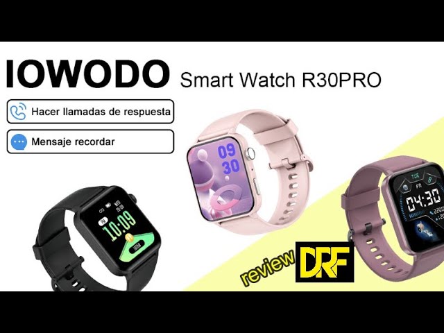 IOWODO Set 4 Cinturini Silicone Per Smartwatch | Compatibile Con R50, R30 Pro, R3 Pro, Blackview E Feipuqu