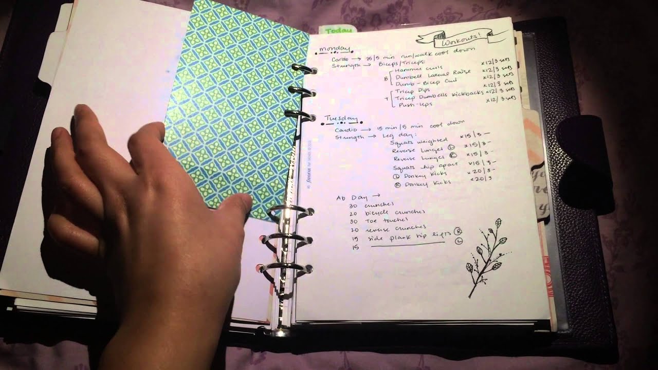 Filofax Using A Beginner's Filofax 2015 Setup - YouTube