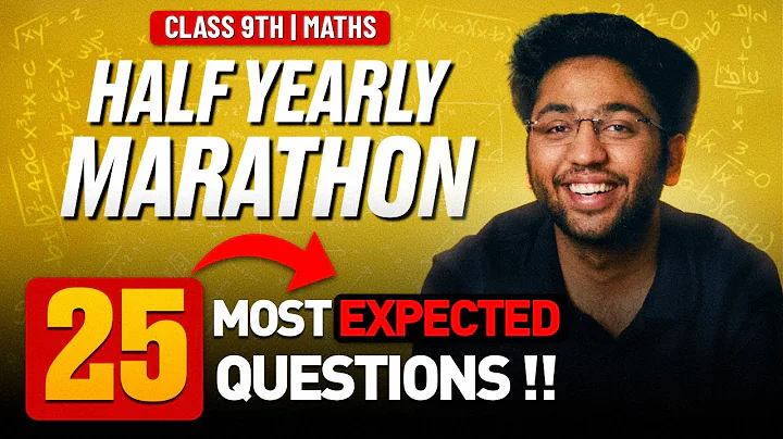 Class 9th Maths - 25 Most Expected Questions 🔥 | Half Yearly Marathon