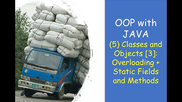 OOP with JAVA  | Classes and Objects in Java | overloading, static fields and methods