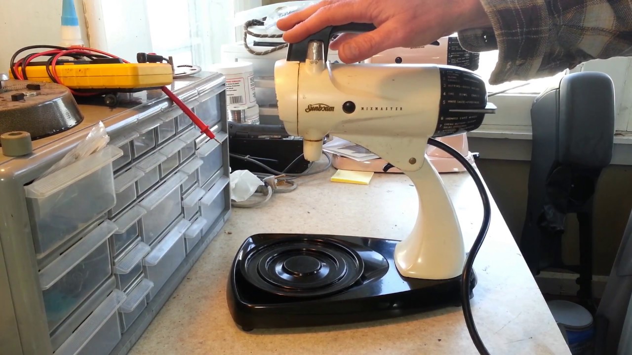 Vintage Sunbeam Mixmaster Model 12 reassembly and testing after