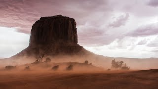Howling Desert Wind In Monument Valley Ambience, Sounds, Windy Wilderness White Noise 12 Hr 4K