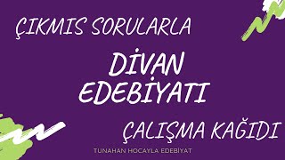 Çikmiş Sorularla Di̇van Edebi̇yati Çalişma Kağidi