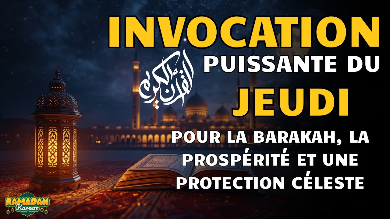 INVOCATION PUISSANTE DU RAMADAN || POUR LA BARAKAH, LA PROSPÉRITÉ ET UNE PROTECTION CÉLESTE 🤲🤲🤲