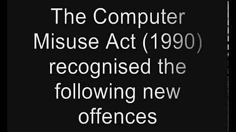 Computer Misuse Act (1990)