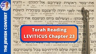 Leviticus Chapter 23 | Torah Reading in Hebrew with English Translation | TORAH STUDY