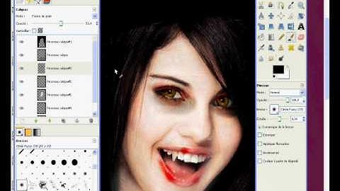 Selena Gomez DARK ART / VAMPIRE on GIMP