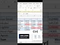 keys tips Shortcuts in Ms Excel #reels #exceltech #excelworld #msexcel #excel #tutorial #shorts