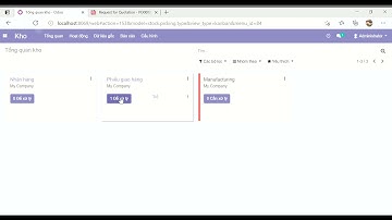 Quy trình sản xuất - Demo Bán hàng Odoo