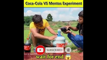 Coca Cola VS Mentos Experiment 😱 | #shorts @MR. INDIAN HACKER @Crazy XYZ @The Experiment TV