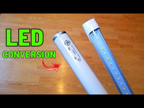 How To Easily Convert Fluorescent Lights to LED | Save Money on Energy Costs