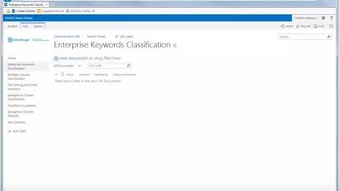 Smartlogic and Microsoft SharePoint 2013 Demonstration