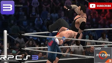 WWE 2k17 - PS3 on PC with RPCS3  - Performance #rpcs3
