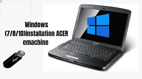 how to install windows on Acer emachine #howtoinstallwindowainacerlaptop