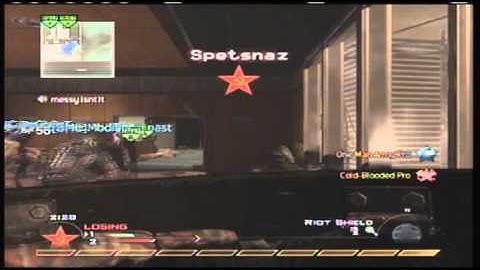 Modern Warfare 2 Messing around with riot shields in Search and Destroy!  (JV6sic6)