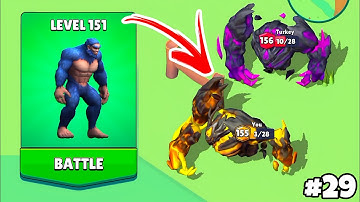 Dino io 3D : Merge Dinosaur game in MAX LEVEL ⭐ Merge Simulator Battles ( PART - 29) LEGD