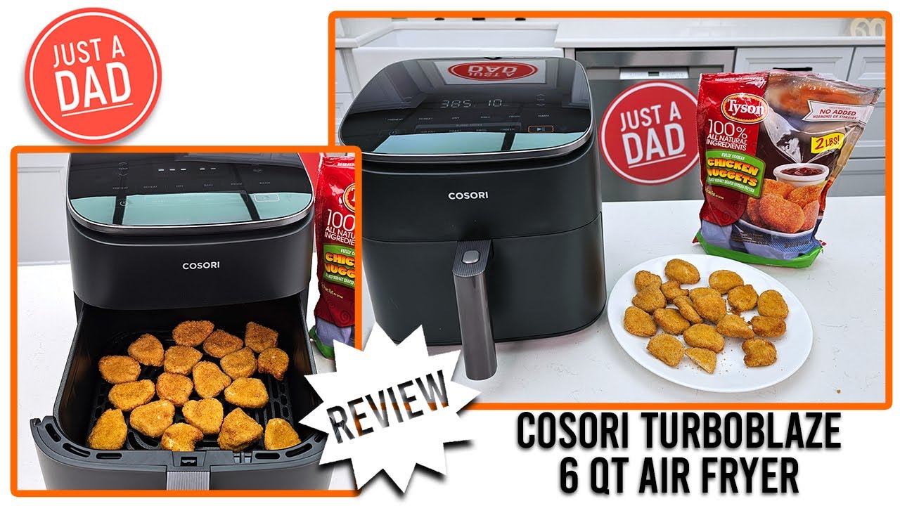 COSORI Air Fryer TurboBlaze 6.0-Quart Compact Airfryer that Roast, Bake,  Proof, 9 Functions, 5 Speeds, Cooks Quickly, 95% Less Oil for Healthier