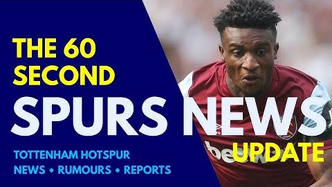 THE 60 SECOND SPURS NEWS UPDATE: West Ham "Frustrated" by Kudus Offer and Tell Club "Be Realistic!"